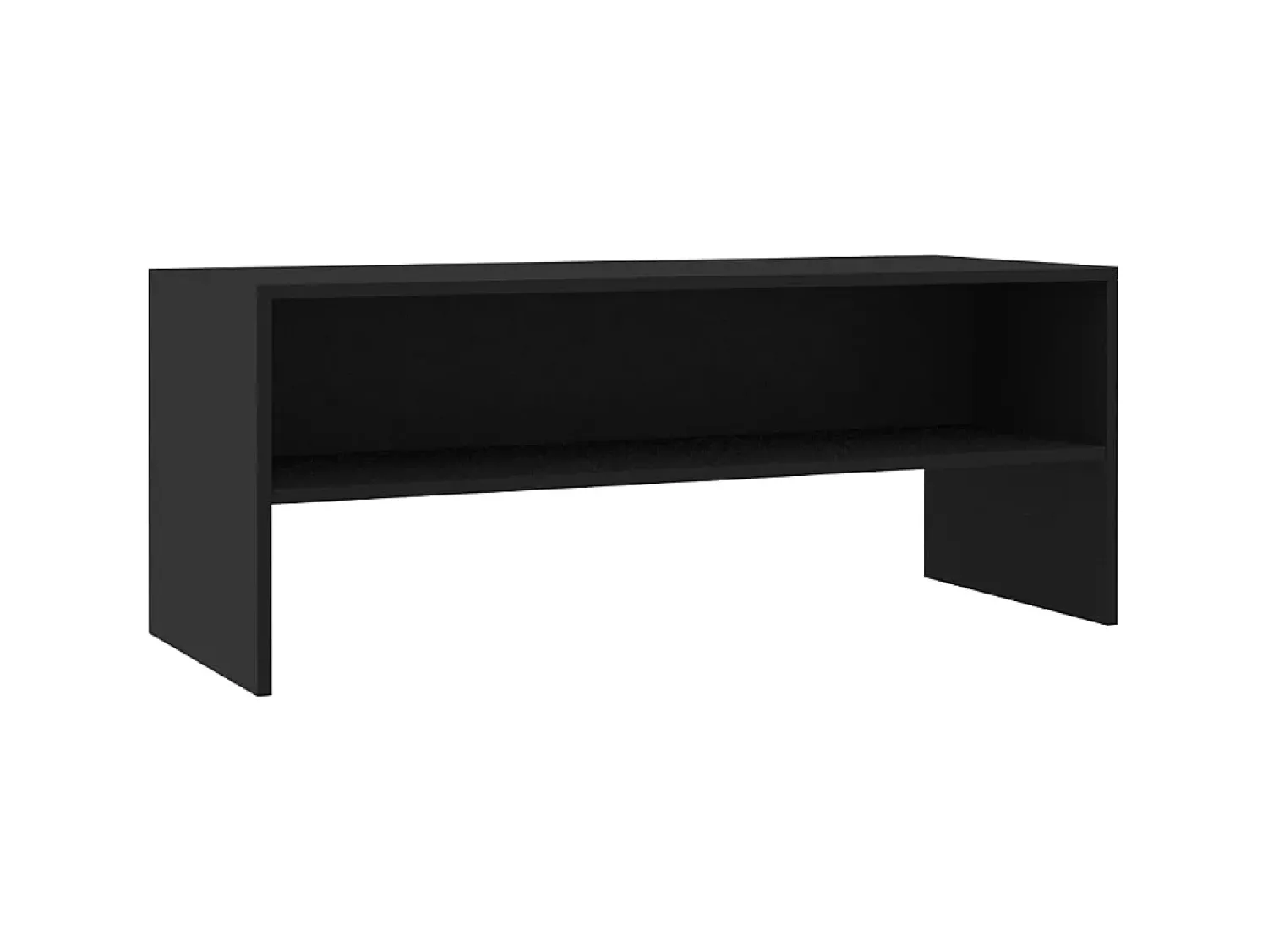 Móvel De Tv* Móvel de TV 100x40x40 cm derivados de madeira PT255748 Preto