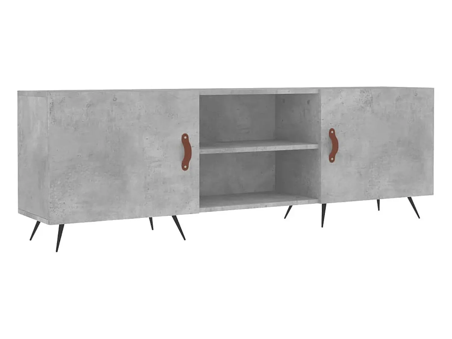 Móvel De Tv* Móvel de TV 150x30x50 cm derivados de madeira cinza-cimento PT169771 Cinzento
