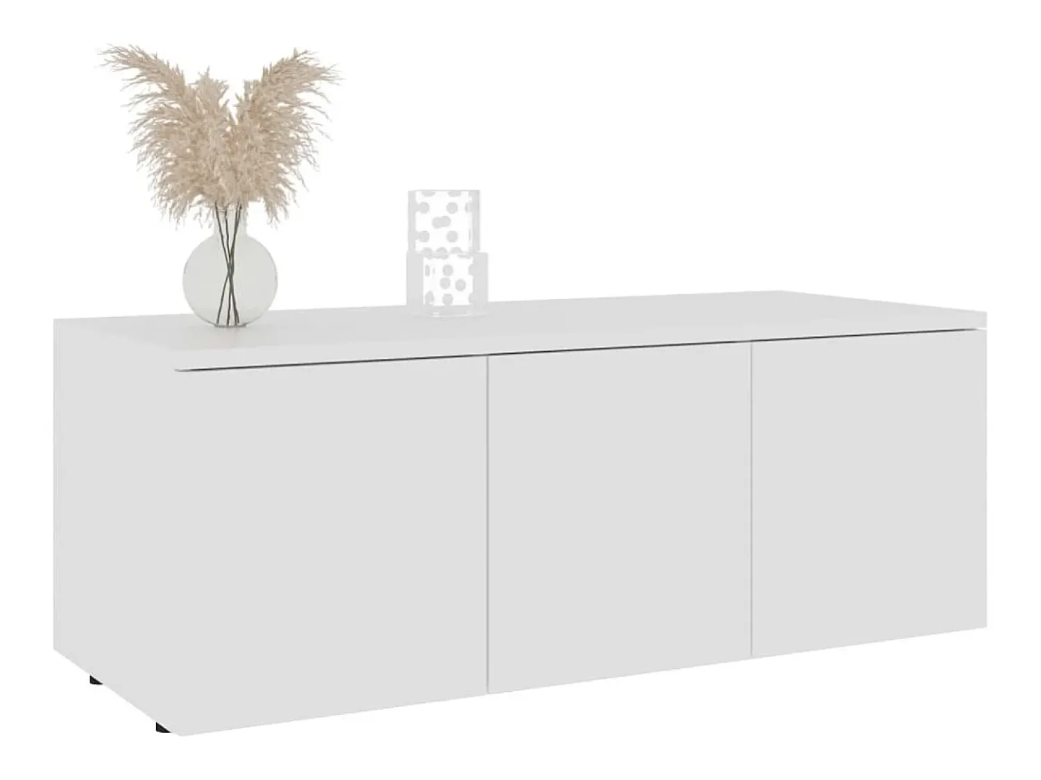 Móvel De Tv* Móvel de TV 80x34x30 cm derivados de madeira PT795849 Branco