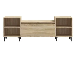 Móvel De Tv| Móvel de TV 160x35x55 cm derivados de madeira carvalho sonoma PT823223 Castanho