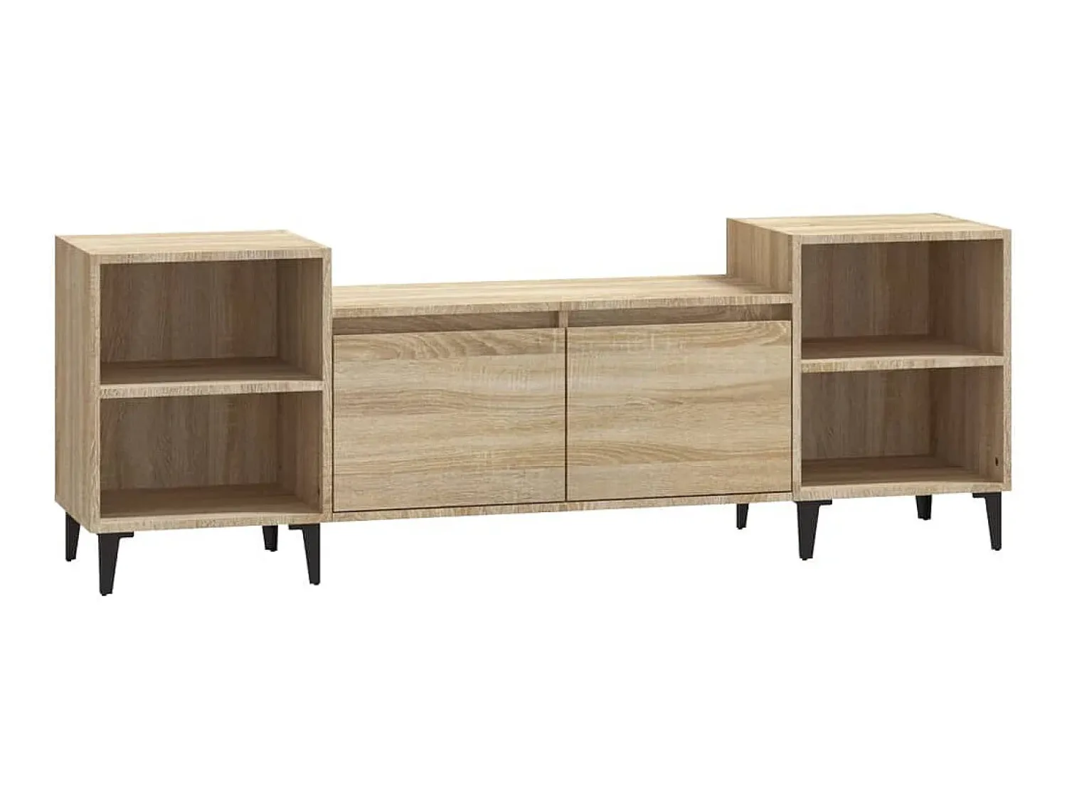Móvel De Tv| Móvel de TV 160x35x55 cm derivados de madeira carvalho sonoma PT823223 Castanho