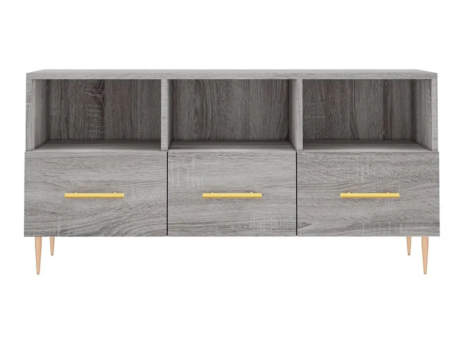 Móvel De Tv* Móvel de TV 102x36x50 cm derivados de madeira sonoma PT569061 Cinzento