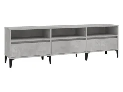 Móvel De Tv* Móvel de TV 150x30x44,5 cm derivados de madeira cinza cimento PT910967 Cinzento