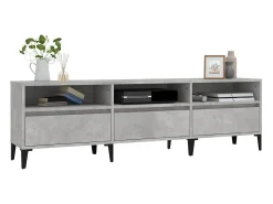 Móvel De Tv* Móvel de TV 150x30x44,5 cm derivados de madeira cinza cimento PT910967 Cinzento