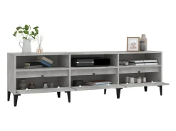 Móvel De Tv* Móvel de TV 150x30x44,5 cm derivados de madeira cinza cimento PT910967 Cinzento