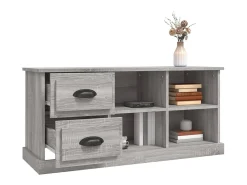 Móvel de TV 102x35,5x47,5 cm derivados de madeira cinza sonoma PT972374^ Móvel De Tv