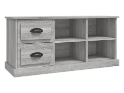 Móvel de TV 102x35,5x47,5 cm derivados de madeira cinza sonoma PT972374^ Móvel De Tv