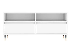 Discount Móvel de TV 100x34,5x44,5 cm derivados de madeira PT534649 Branco