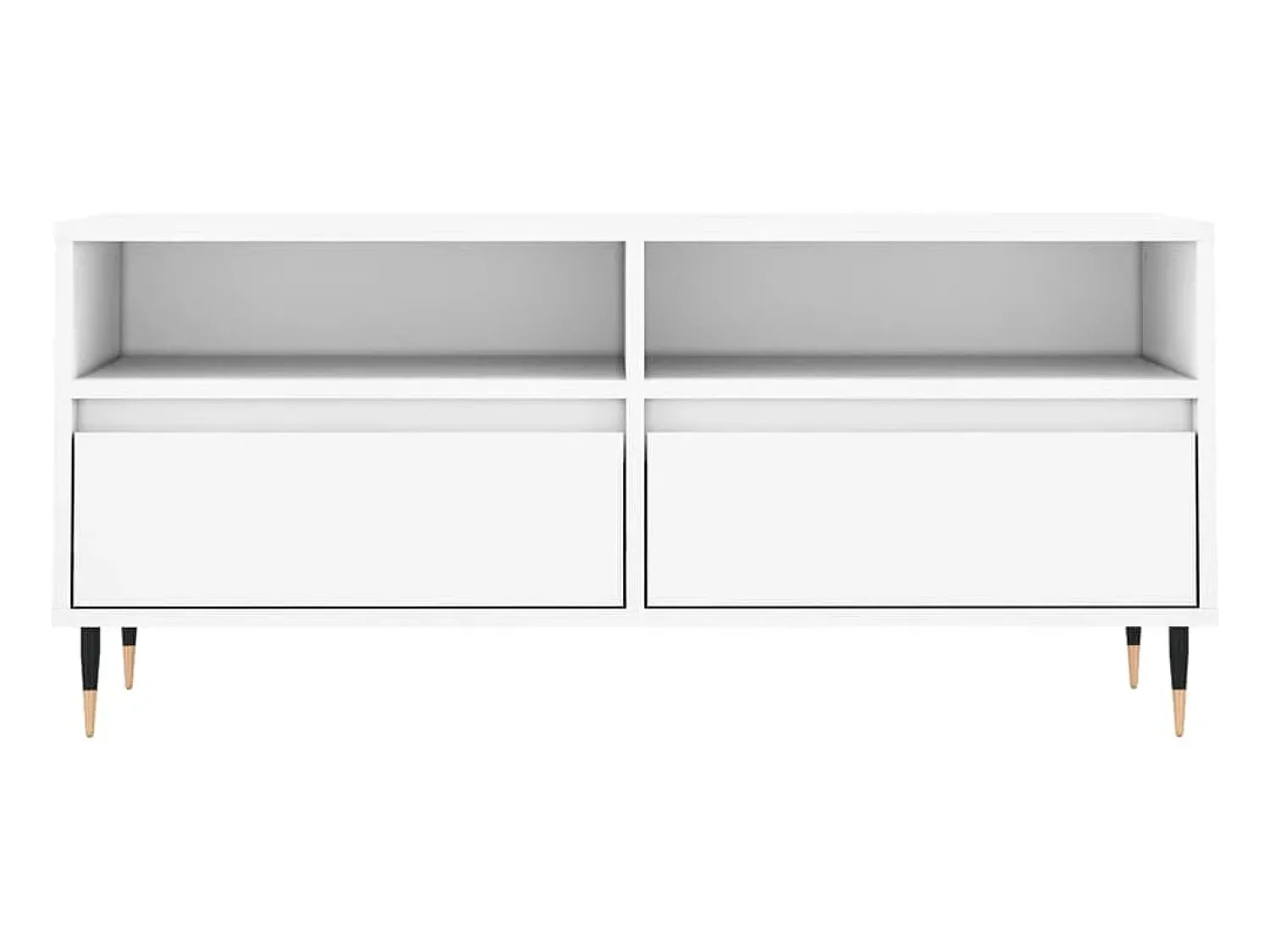 Discount Móvel de TV 100x34,5x44,5 cm derivados de madeira PT534649 Branco