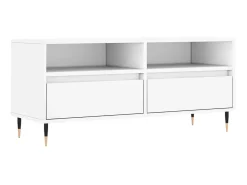 Discount Móvel de TV 100x34,5x44,5 cm derivados de madeira PT534649 Branco
