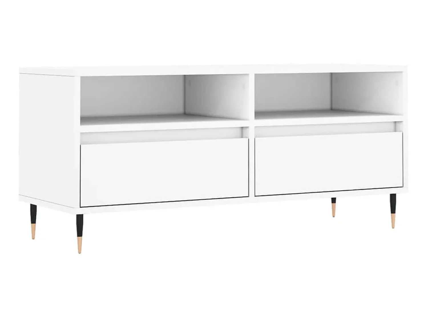 Discount Móvel de TV 100x34,5x44,5 cm derivados de madeira PT534649 Branco