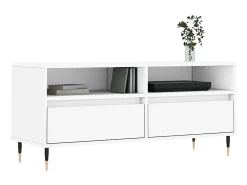 Discount Móvel de TV 100x34,5x44,5 cm derivados de madeira PT534649 Branco