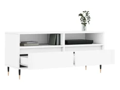 Discount Móvel de TV 100x34,5x44,5 cm derivados de madeira PT534649 Branco