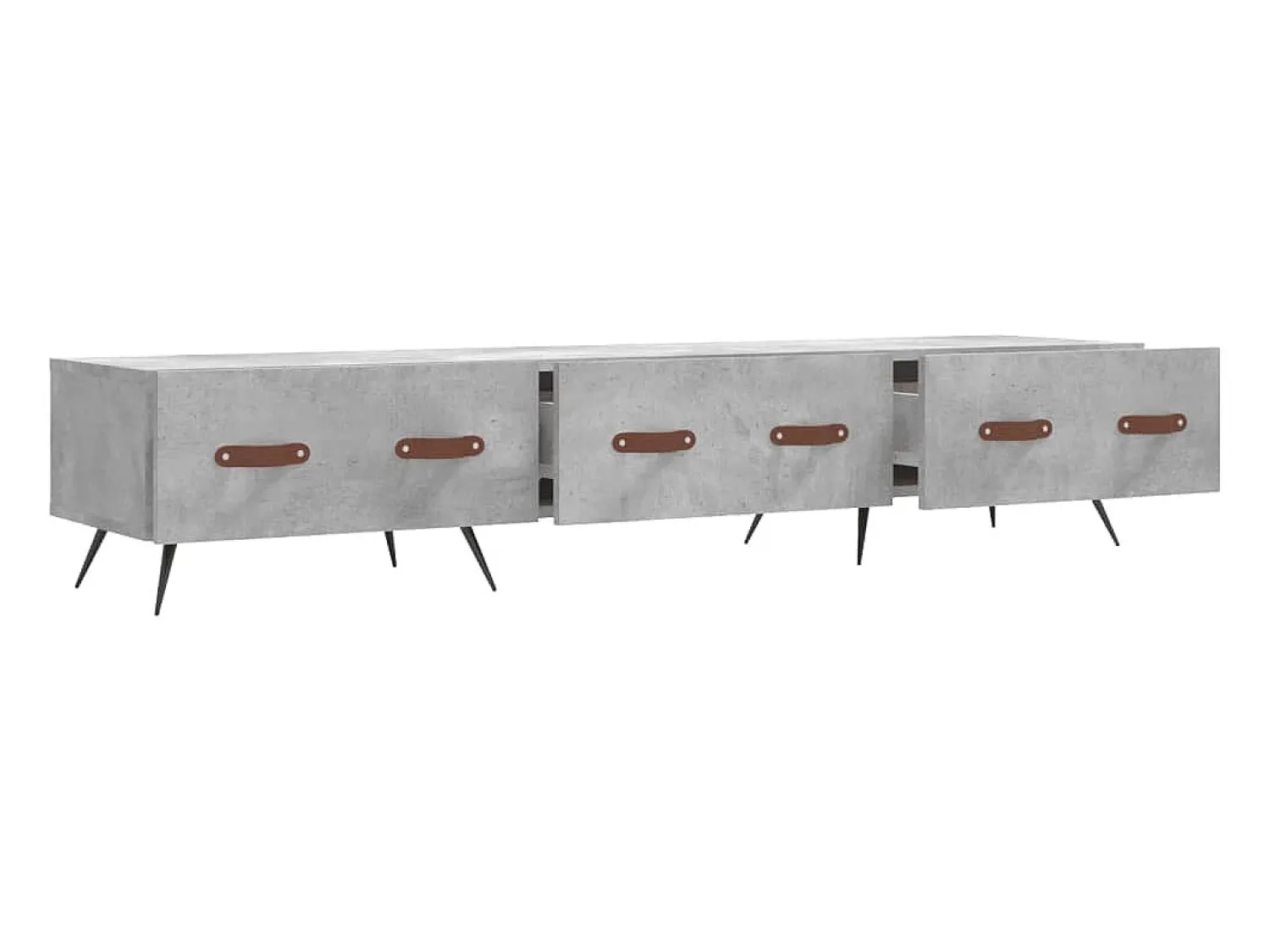 Móvel De Tv|vidaxl Móvel de TV 150x36x30 cm derivados de madeira cimento Cinzento