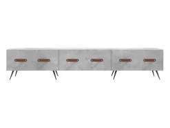 Móvel De Tv|vidaxl Móvel de TV 150x36x30 cm derivados de madeira cimento Cinzento