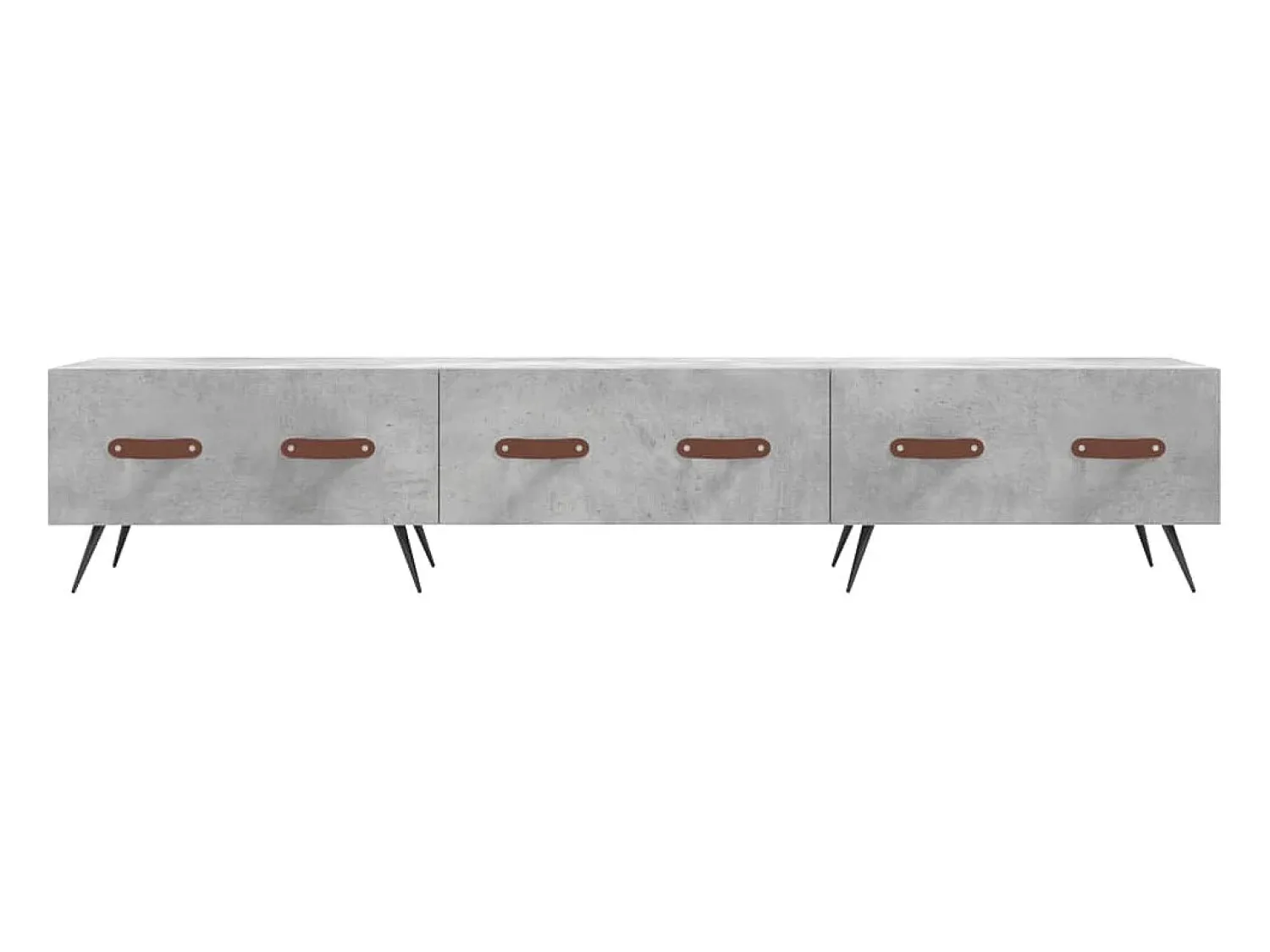 Móvel De Tv|vidaxl Móvel de TV 150x36x30 cm derivados de madeira cimento Cinzento
