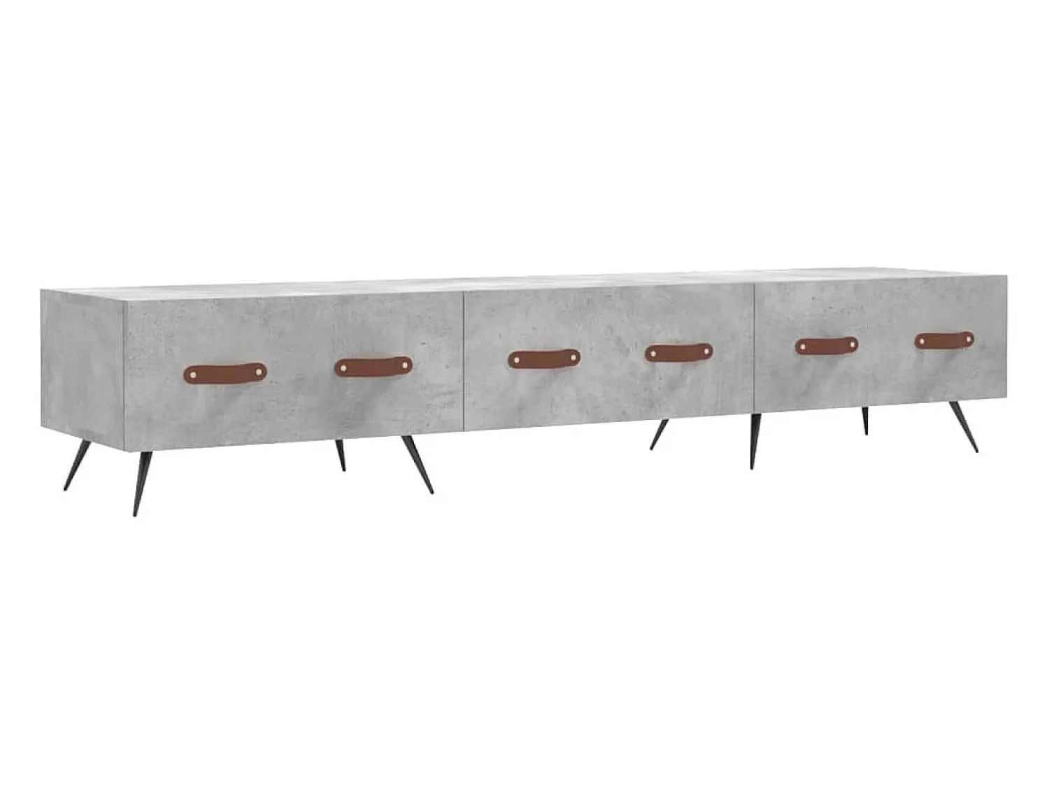 Móvel De Tv|vidaxl Móvel de TV 150x36x30 cm derivados de madeira cimento Cinzento