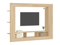 Móvel de TV 152x22x113 cm derivados de madeira carvalho sonoma PT657111 Castanho