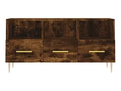 Móvel De Tv| Móvel de TV 102x36x50 cm derivados de madeira carvalho fumado PT923615 Castanho