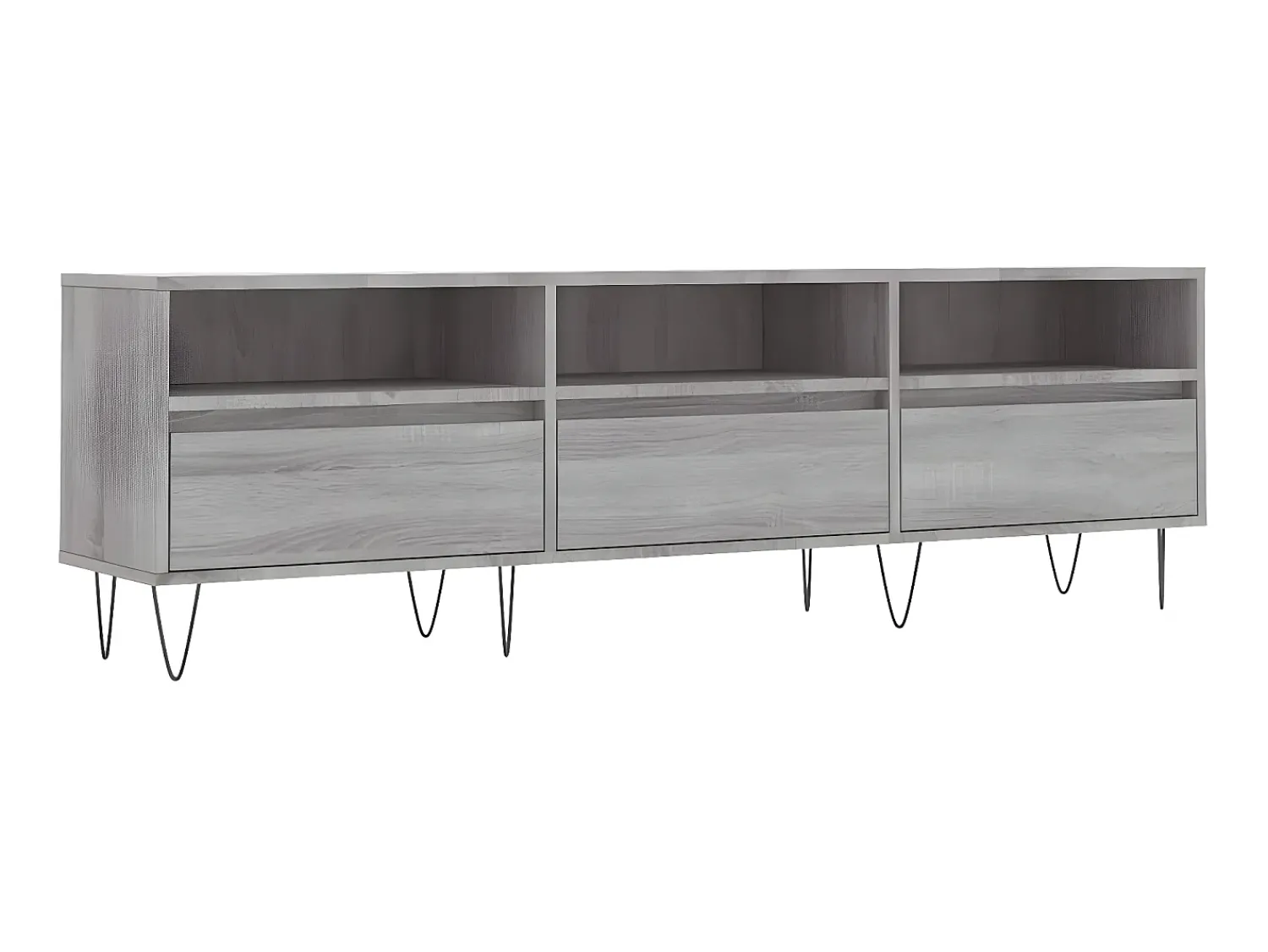 Móvel De Tv* Móvel de TV 150x30x44,5 cm derivados de madeira sonoma PT940603 Cinzento