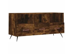 Móvel De Tv* Móvel de TV 102x36x50 cm derivados de madeira carvalho fumado PT905246 Castanho