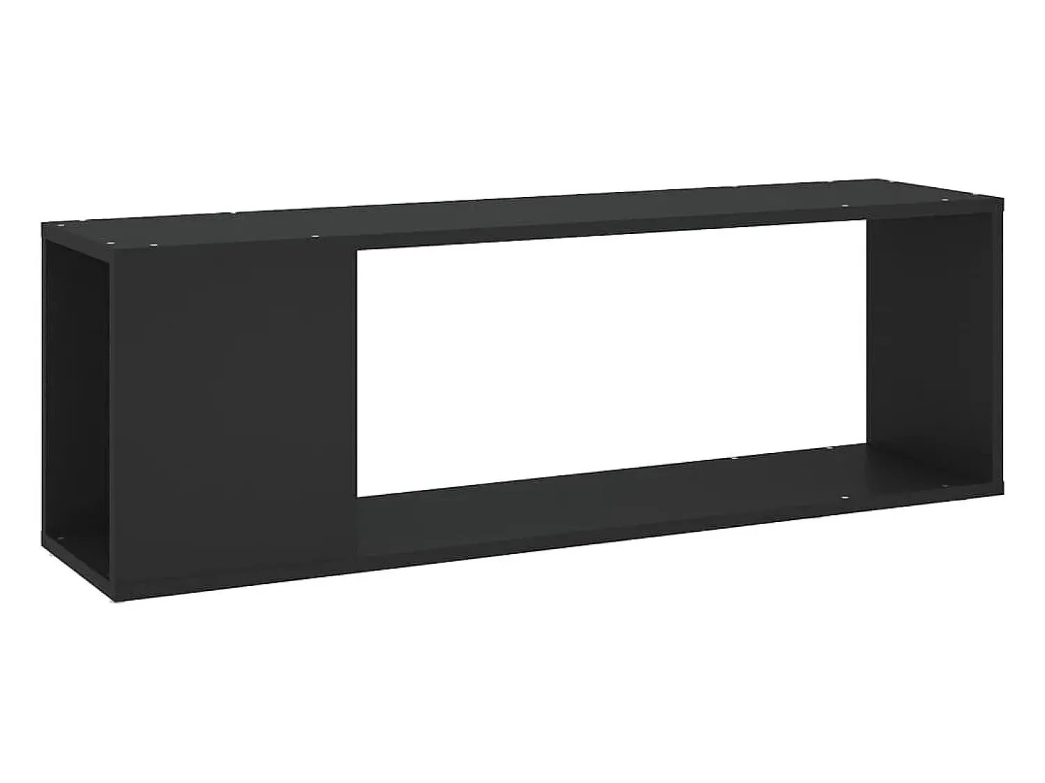 New vidaxl Móvel de TV 100x24x32 cm derivados de madeira Preto