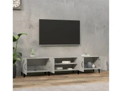 Outlet Móvel de TV 180x31,5x40 cm derivados de madeira cinza cimento PT807625 Cinzento