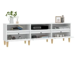 Hot Móvel de TV 150x30x44,5 cm derivados de madeira PT594141 Branco
