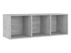 Móvel De Tv* Móvel de TV 107x35x37 cm derivados de madeira cimento PT711066 Cinzento