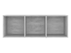 Móvel De Tv* Móvel de TV 107x35x37 cm derivados de madeira cimento PT711066 Cinzento