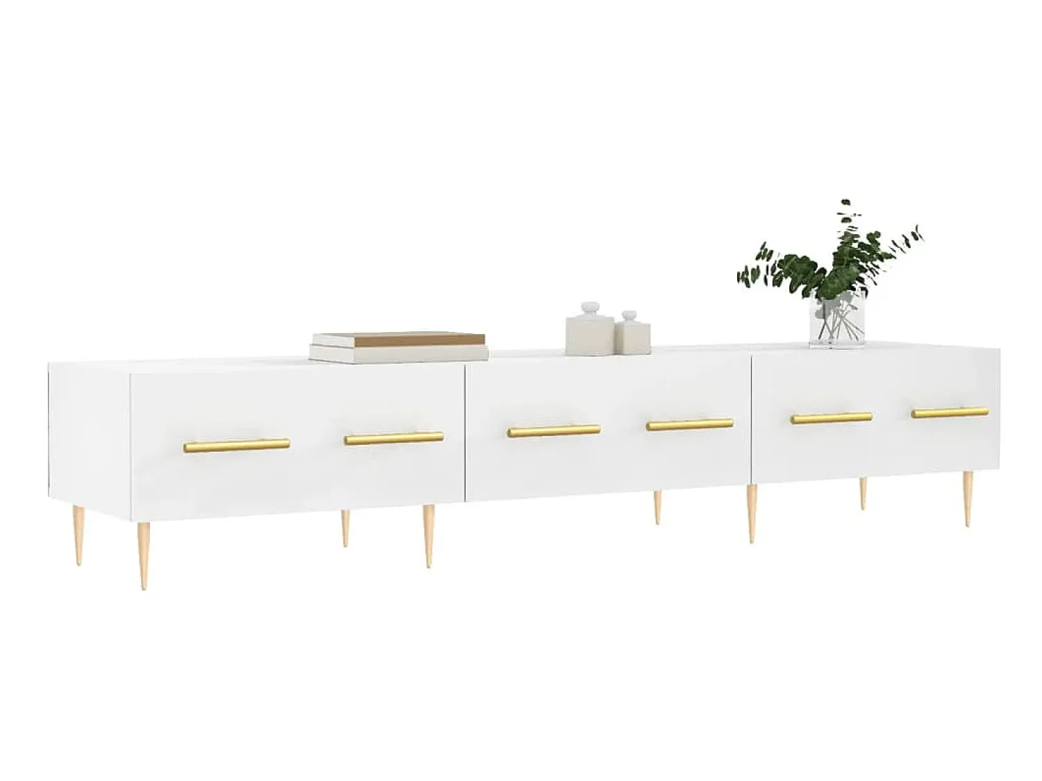 Móvel De Tv* Móvel de TV 150x36x30 cm derivados de madeira PT347735 Branco