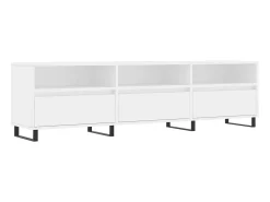 Móvel De Tv* Móvel de TV 150x30x44,5 cm derivados de madeira PT538480 Branco