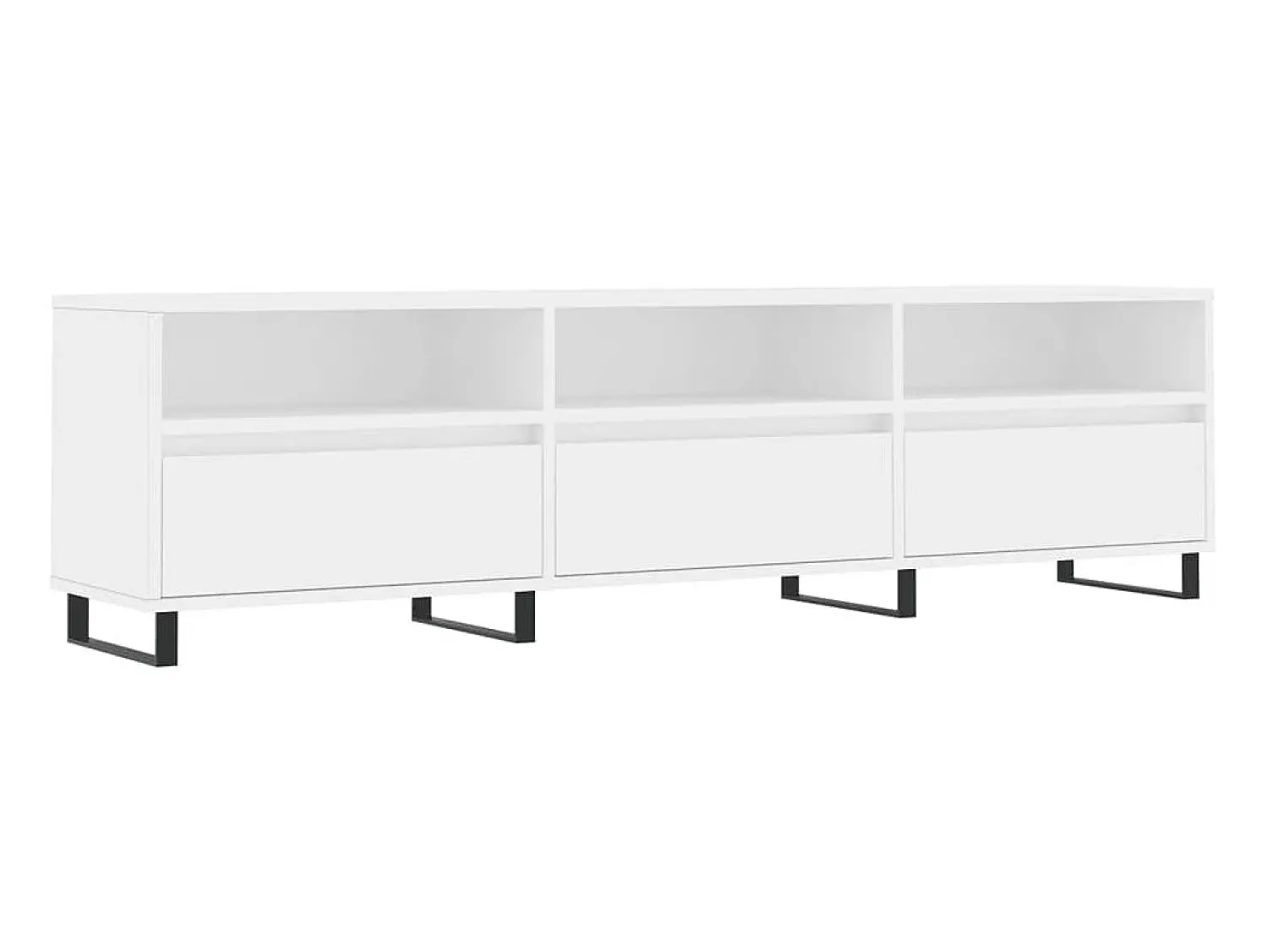 Móvel De Tv* Móvel de TV 150x30x44,5 cm derivados de madeira PT538480 Branco