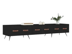 Móvel De Tv* Móvel de TV 80x36x50 cm derivados de madeira PT710430 Preto