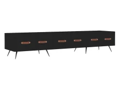Móvel De Tv* Móvel de TV 80x36x50 cm derivados de madeira PT710430 Preto