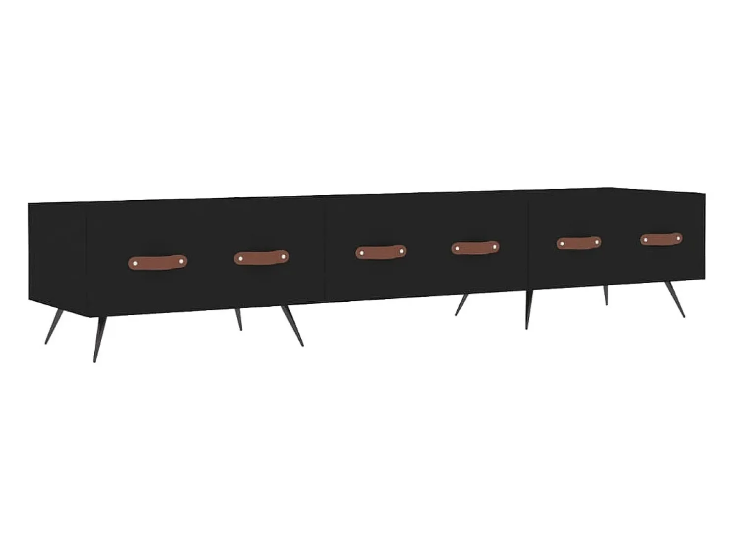 Móvel De Tv* Móvel de TV 80x36x50 cm derivados de madeira PT710430 Preto