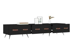 Móvel De Tv* Móvel de TV 80x36x50 cm derivados de madeira PT710430 Preto