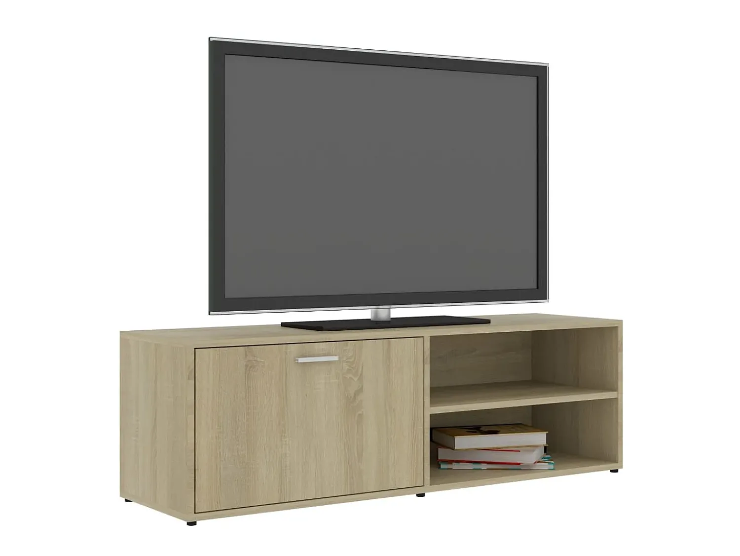 Móvel De Tv| Móvel de TV 120x34x37 cm derivados de madeira carvalho sonoma PT634853 Castanho