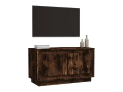 Hot Móvel de TV 80x35x45 cm derivados de madeira carvalho fumado PT890709 Castanho