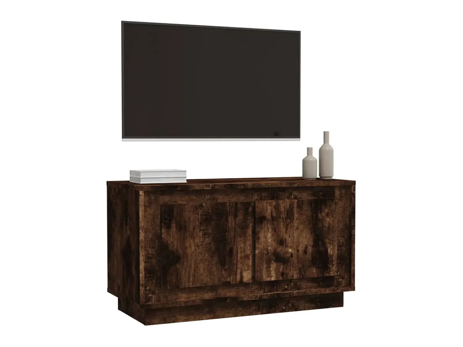 Hot Móvel de TV 80x35x45 cm derivados de madeira carvalho fumado PT890709 Castanho