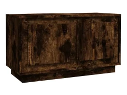 Hot Móvel de TV 80x35x45 cm derivados de madeira carvalho fumado PT890709 Castanho