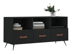 Móvel De Tv| Móvel de TV 102x36x50 cm derivados de madeira PT743607 Preto