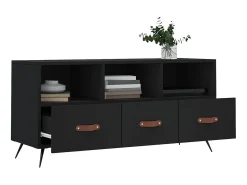Móvel De Tv| Móvel de TV 102x36x50 cm derivados de madeira PT743607 Preto