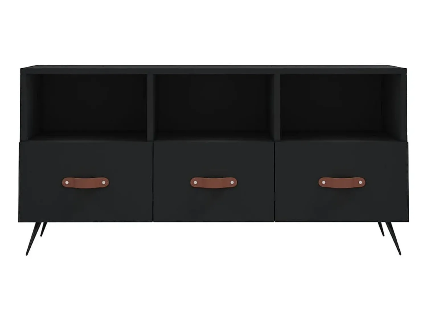 Móvel De Tv| Móvel de TV 102x36x50 cm derivados de madeira PT743607 Preto