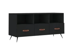 Móvel De Tv| Móvel de TV 102x36x50 cm derivados de madeira PT743607 Preto