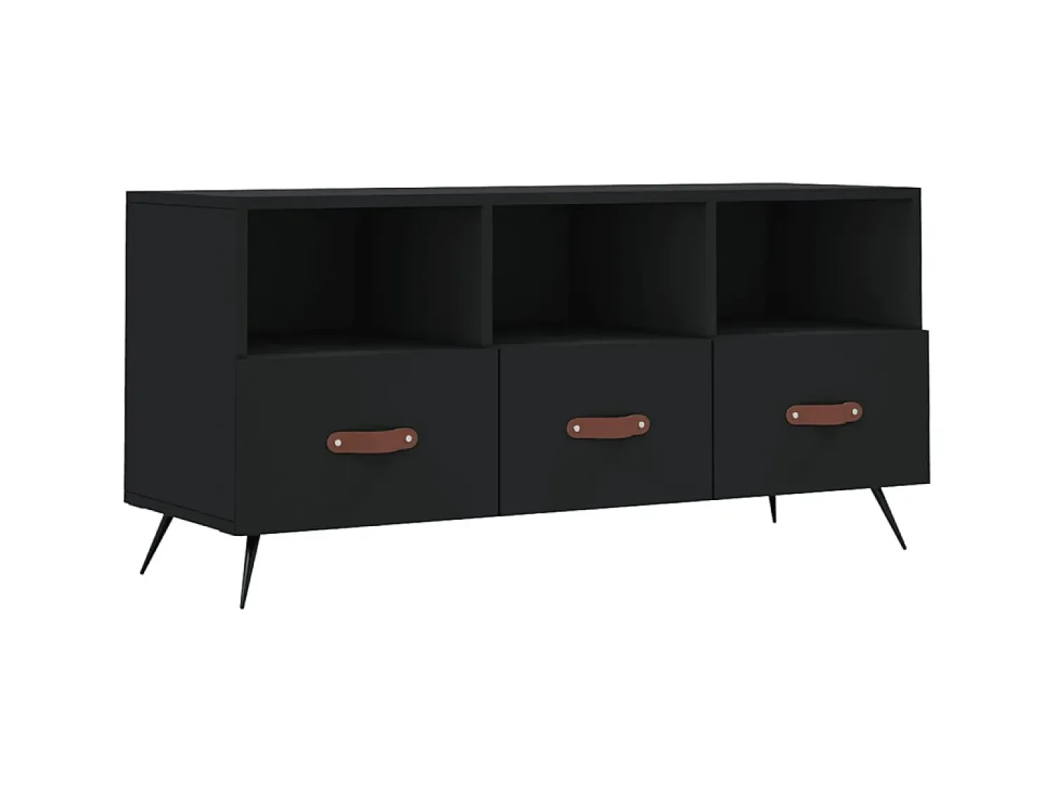 Móvel De Tv| Móvel de TV 102x36x50 cm derivados de madeira PT743607 Preto