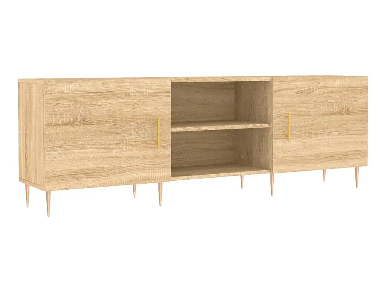 Móvel De Tv* Móvel de TV 150x30x50 cm derivados de madeira carvalho sonoma PT903636 Castanho