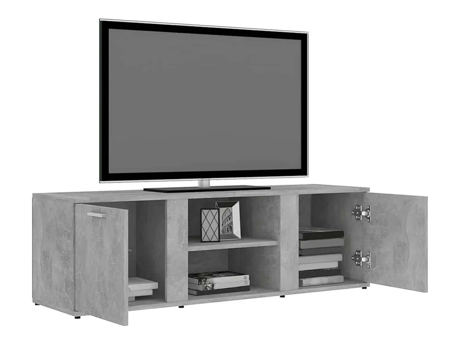 Clearance vidaxl Móvel de TV 120x34x37 cm derivados de madeira cimento Cinzento