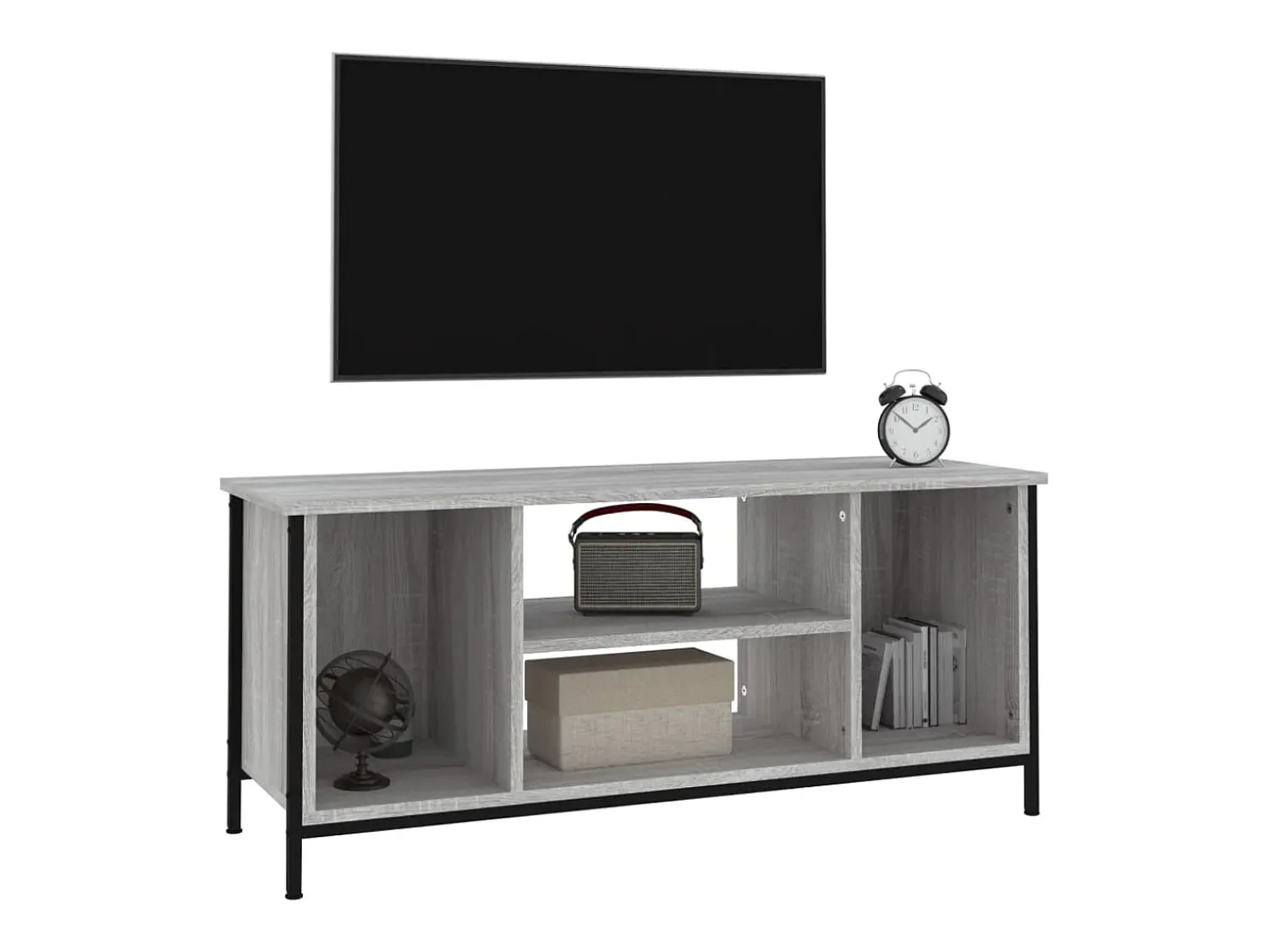 Clearance Móvel de TV 102x35x45 cm derivados de madeira sonoma PT442493 Cinzento