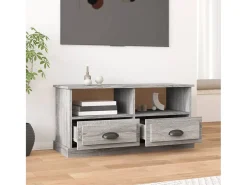 Outlet Móvel de TV 93x35,5x45 cm derivados de madeira sonoma PT736326 Cinzento